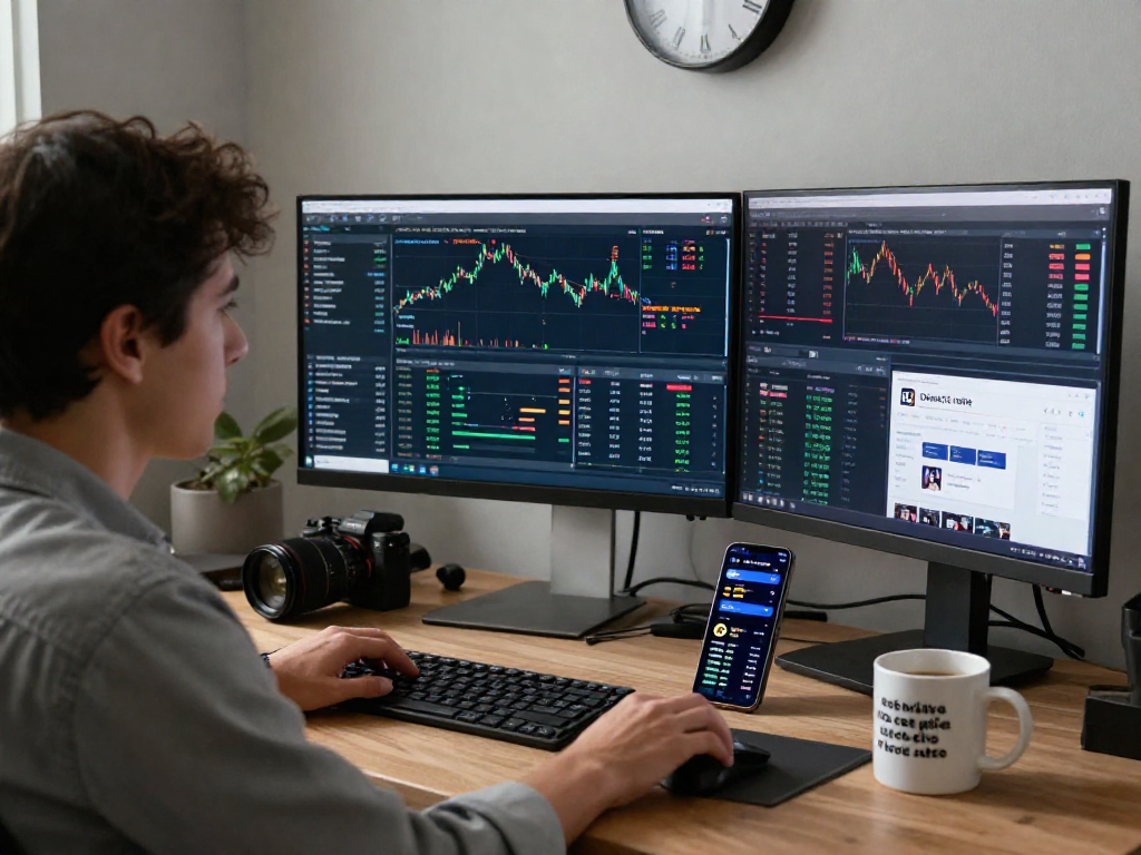 Análisis del mercado de Immediate Edge en un espacio de trabajo moderno con tecnología avanzada.